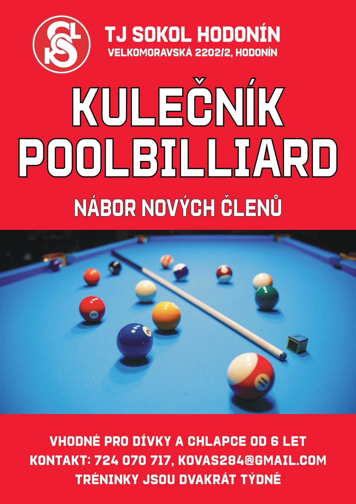 Přijď vyzkoušet kulečník