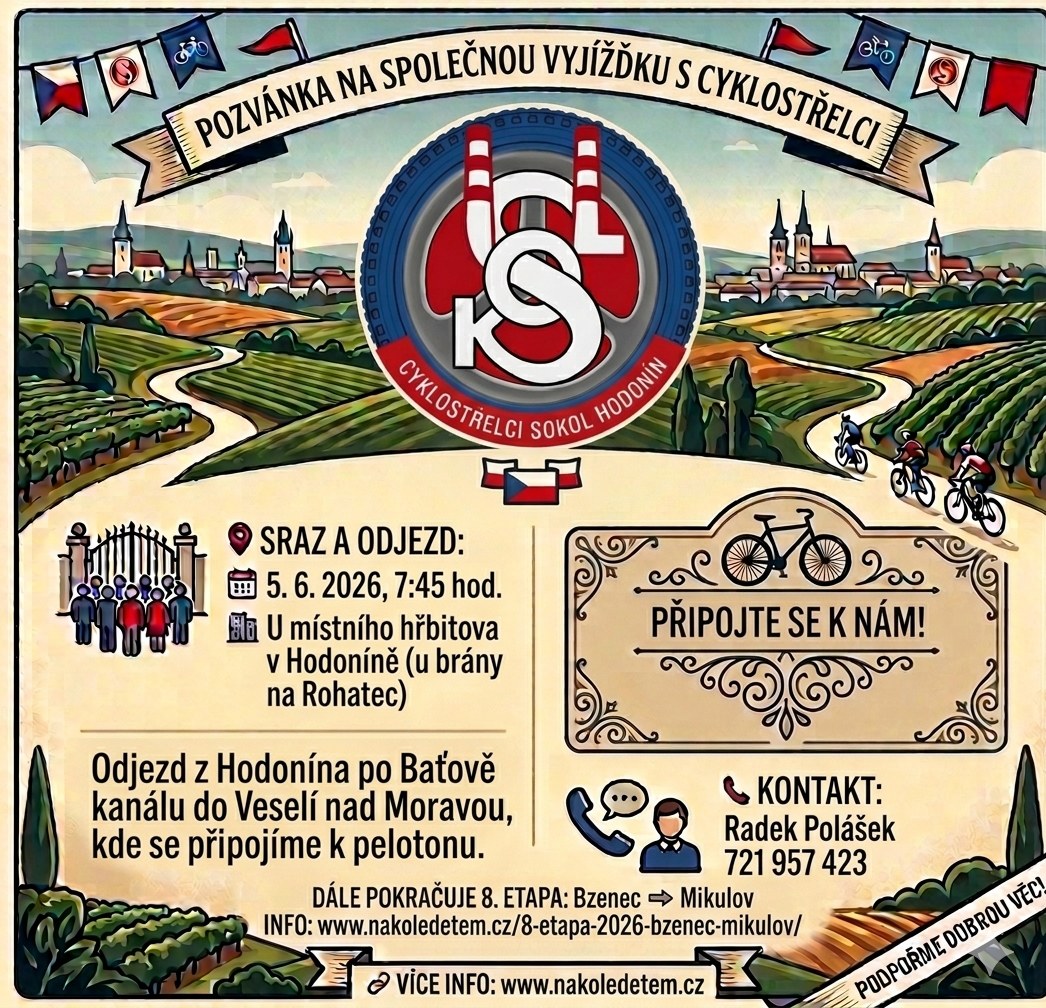 Cyklostřelci jedou pro děti 2026