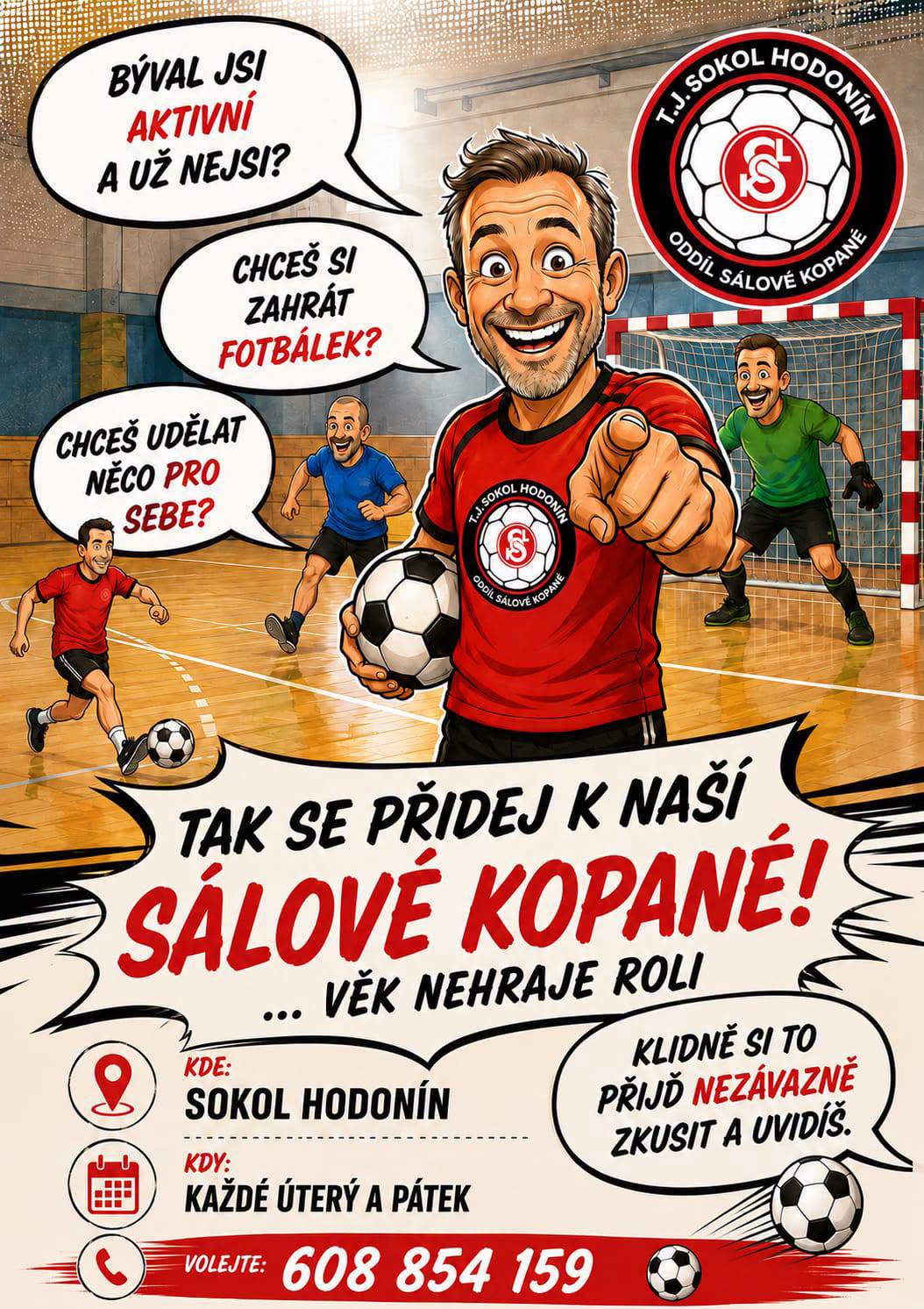 Nábor do sálové kopané