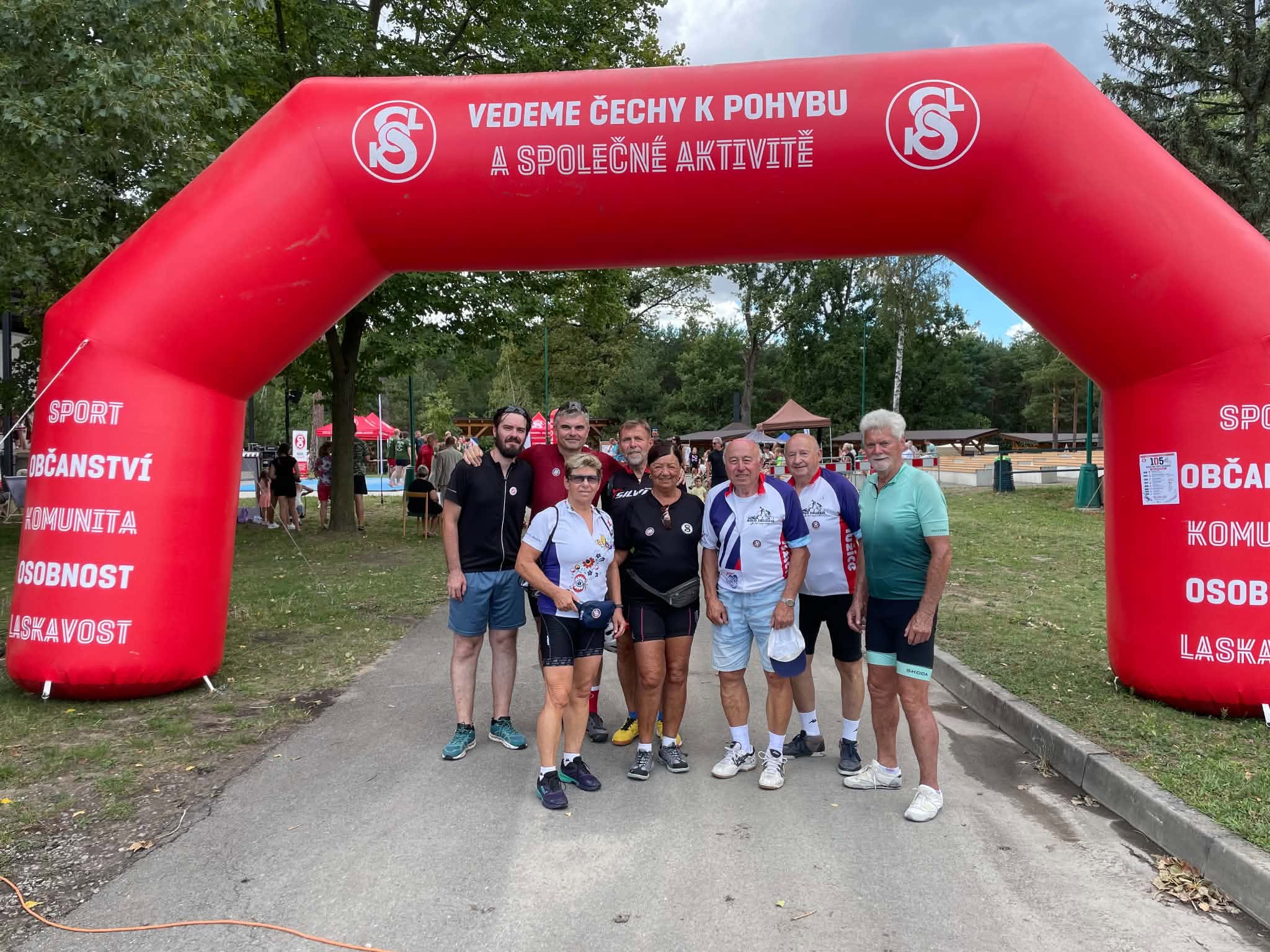 Cyklostřelci vyrazili na výlet k oslavám 105 let Sokolské župy Slovácké