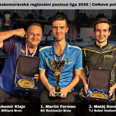 Čtyřboj regionální ligy „O krále Moravy 2026“ je za námi! 🎱