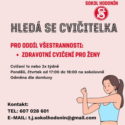 Sokol Hodonín hledá novou cvičitelku: Přidej se k týmu všestrannosti