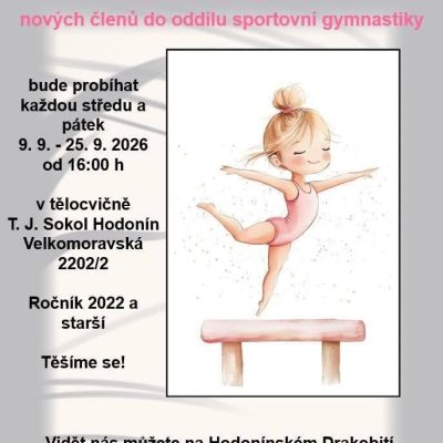 Nábor do sportovní gymnastiky