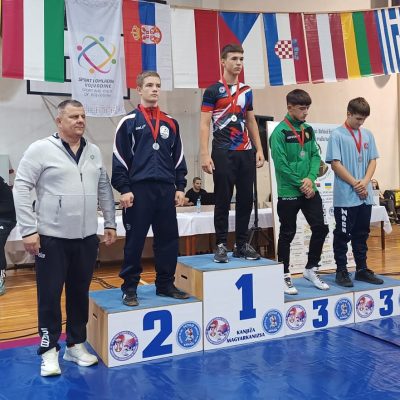 Hodonínský zápasník Jan Navrátil vybojoval v Srbsku stříbrnou medaili